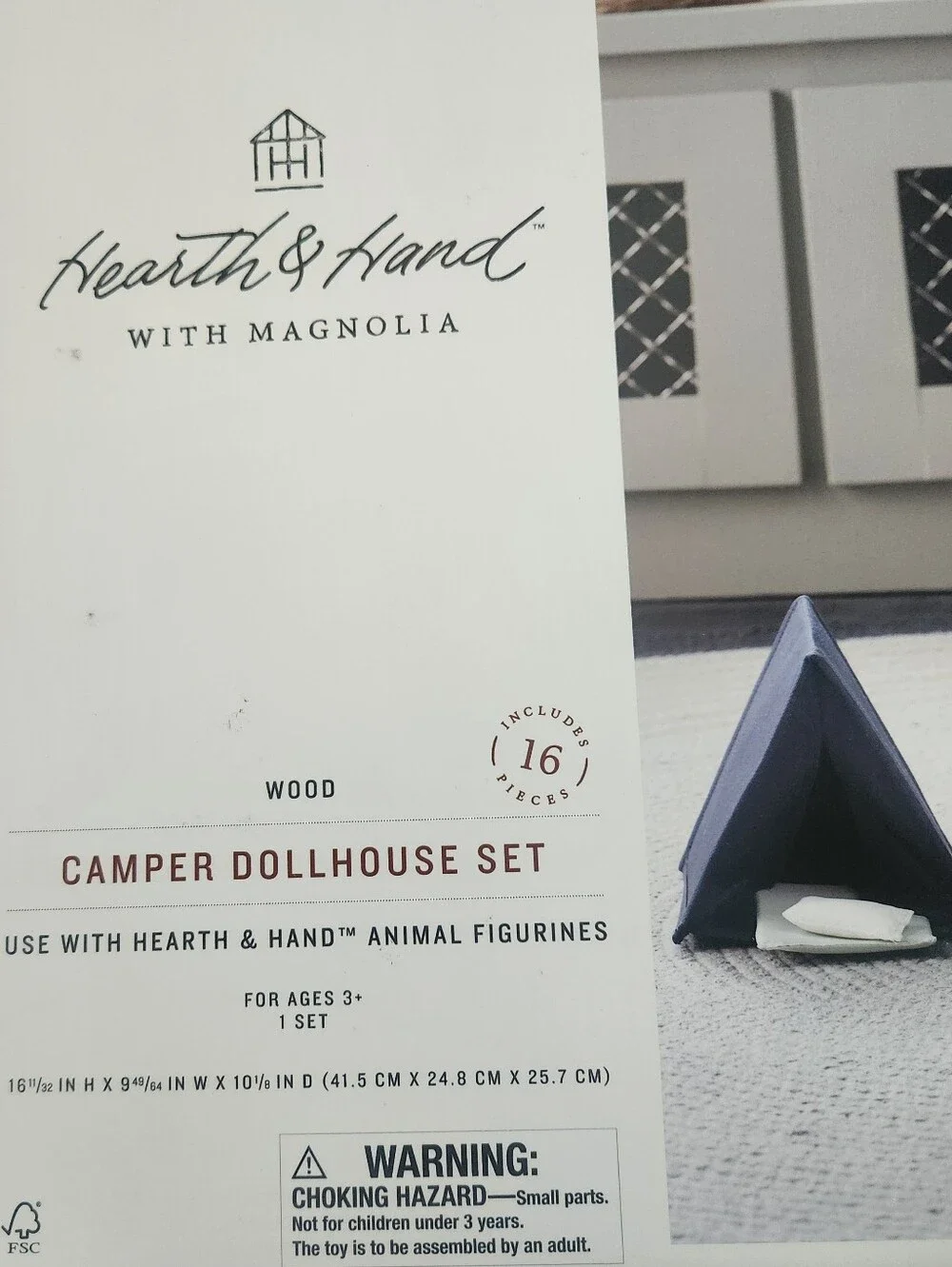 Hearth & Hand wooden camper